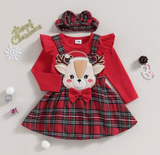 Reindeer Pinafore
