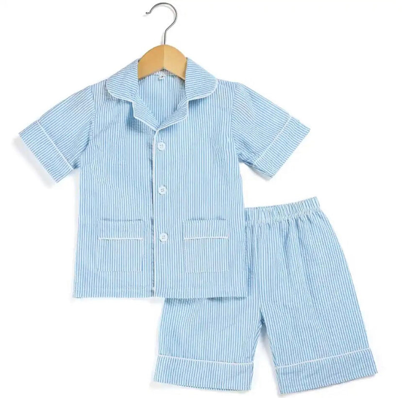 Pink/Blue Stripe Pyjamas
