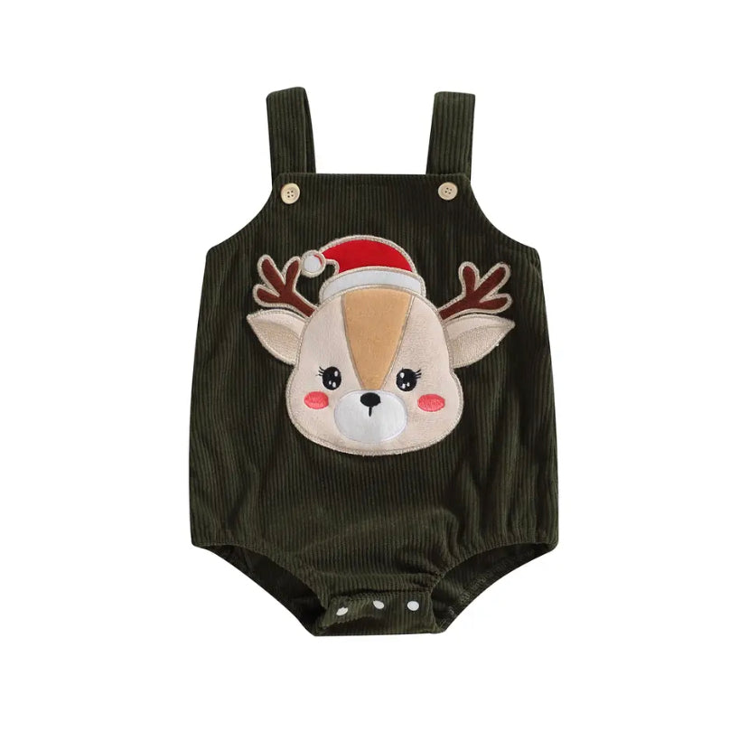 Corduroy Reindeer Romper