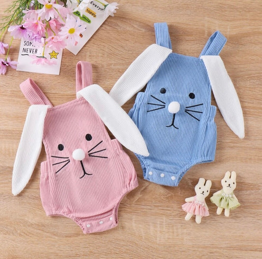 Ribbed Bunny Romper
