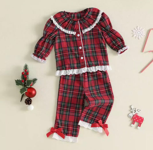 Girls Tartan Pyjamas