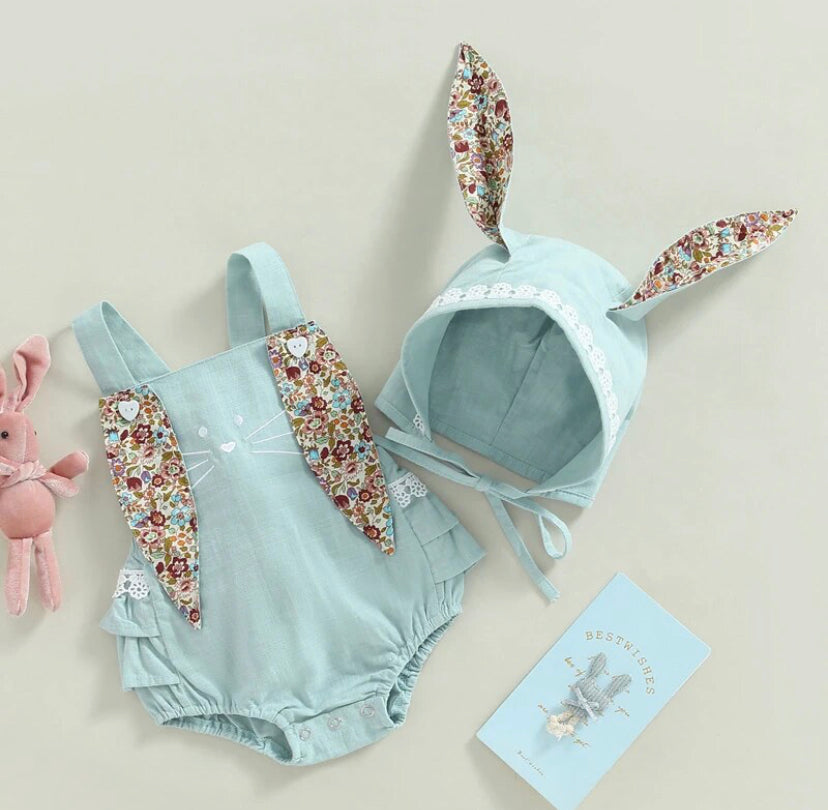 Bunny Romper & Bonnet