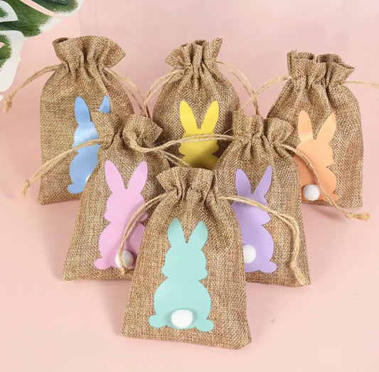 Linen Bunny Bags