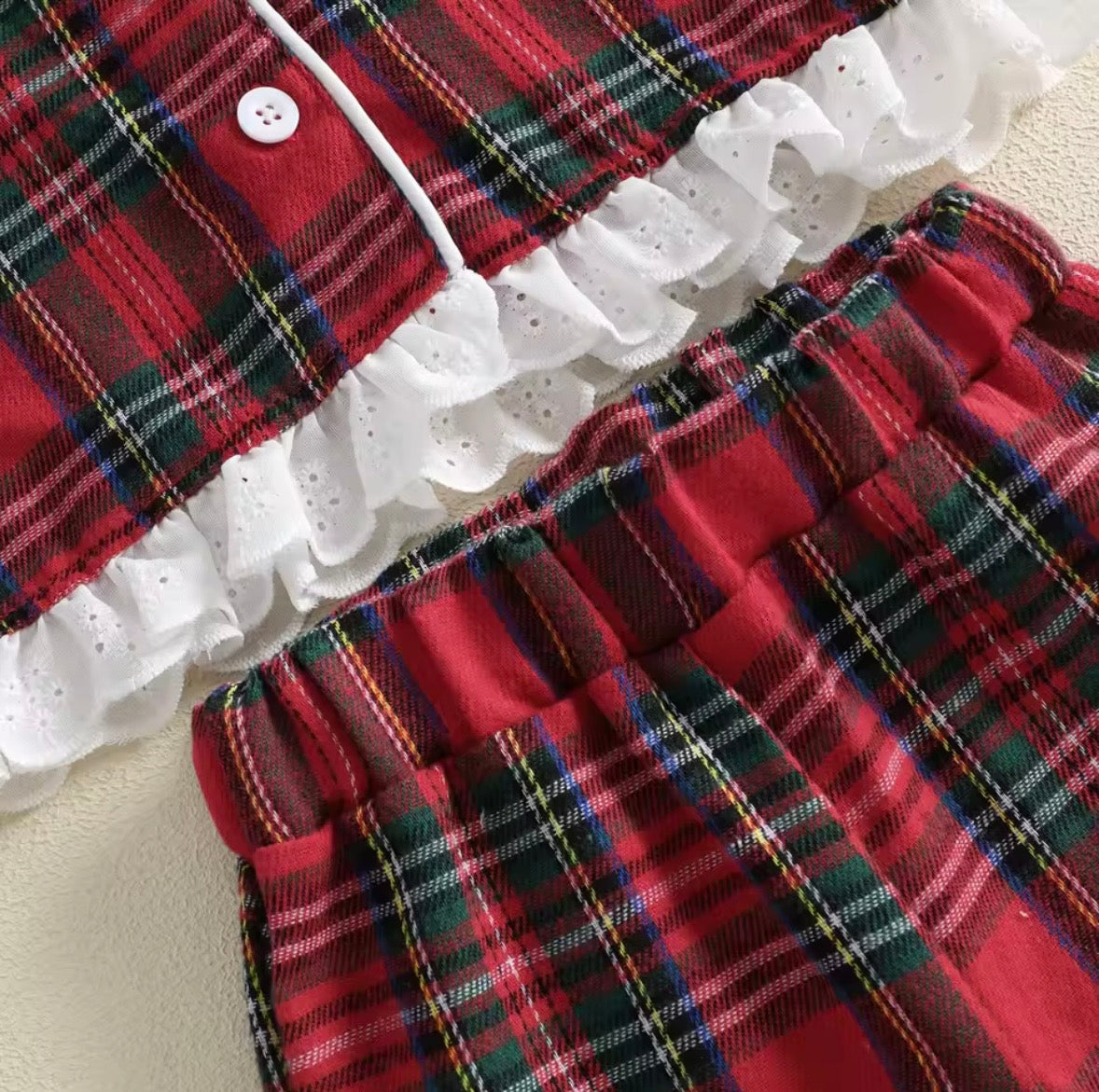 Girls Tartan Pyjamas