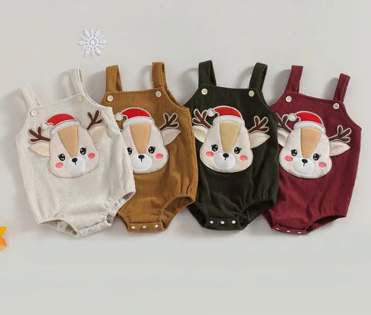 Corduroy Reindeer Romper
