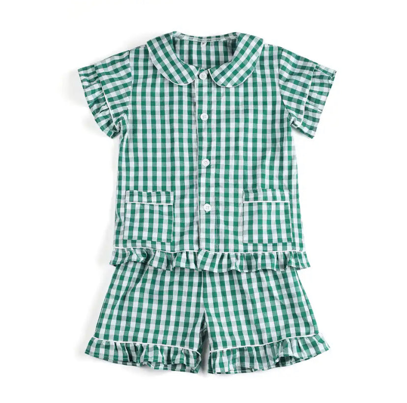 Short Gingham Pyjamas