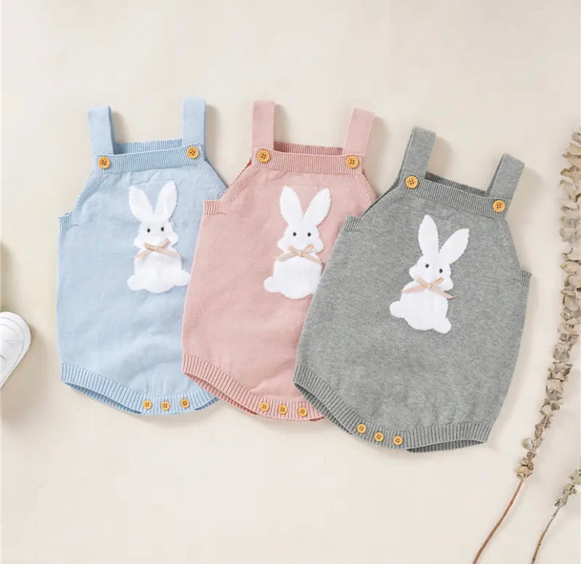 Knit Bunny Romper