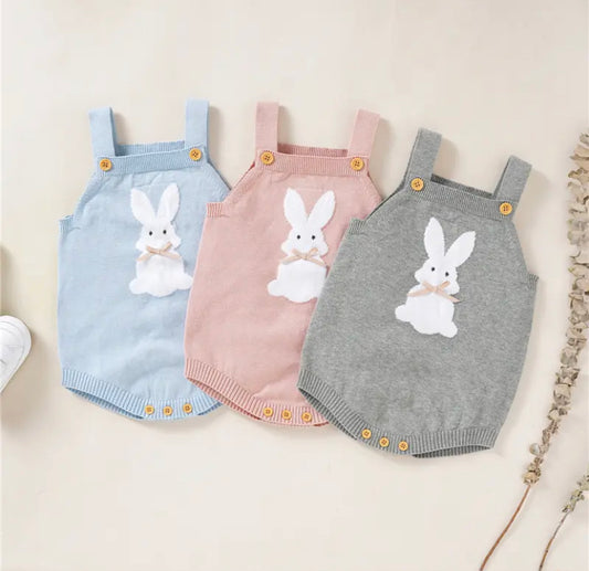 Knit Bunny Romper