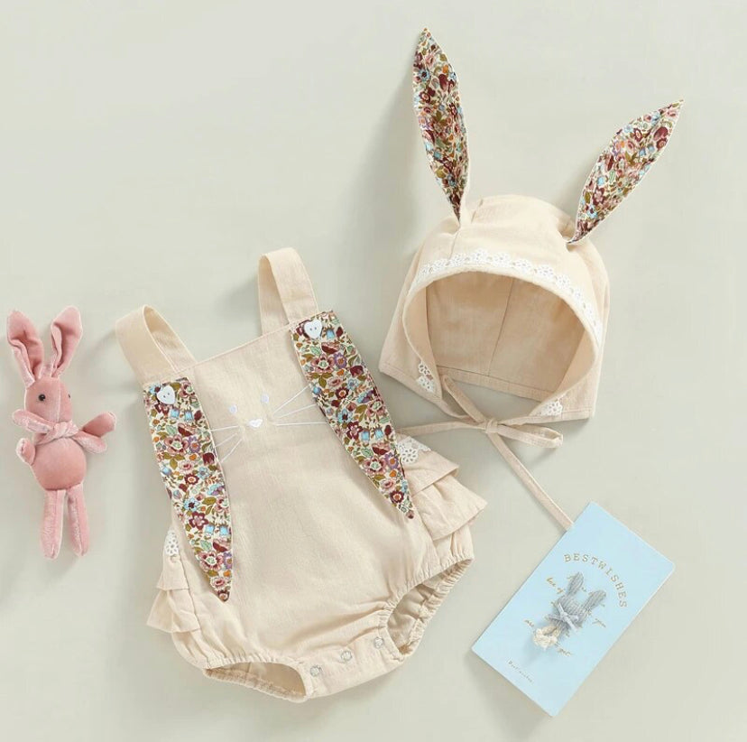 Bunny Romper & Bonnet