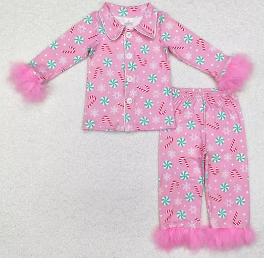 Fluffy Candy Cane PJS