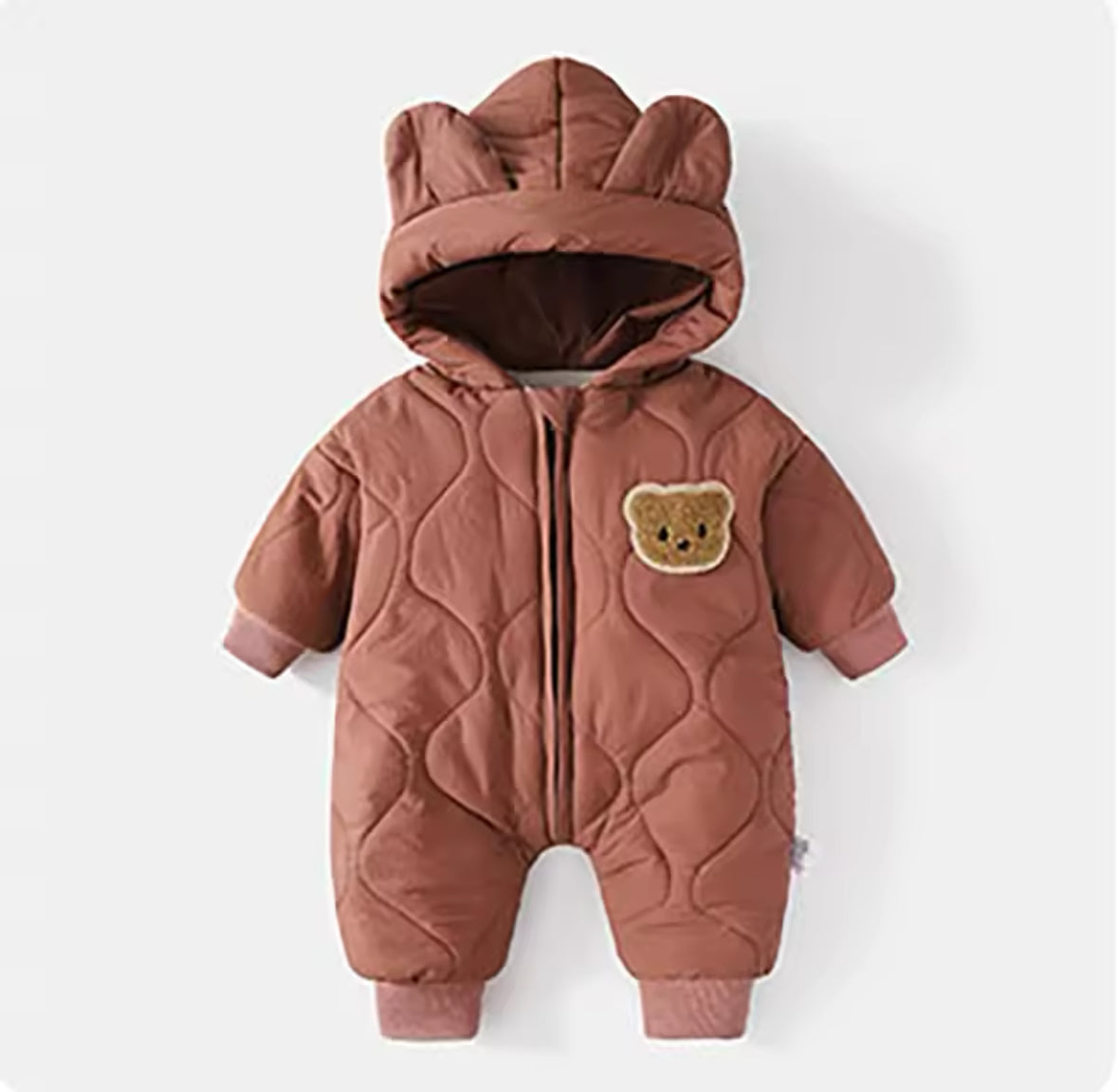 Quilted Teddy Bear Romper
