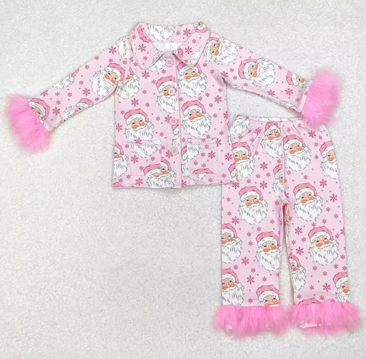 Fluffy Pink Father Christmas PJS