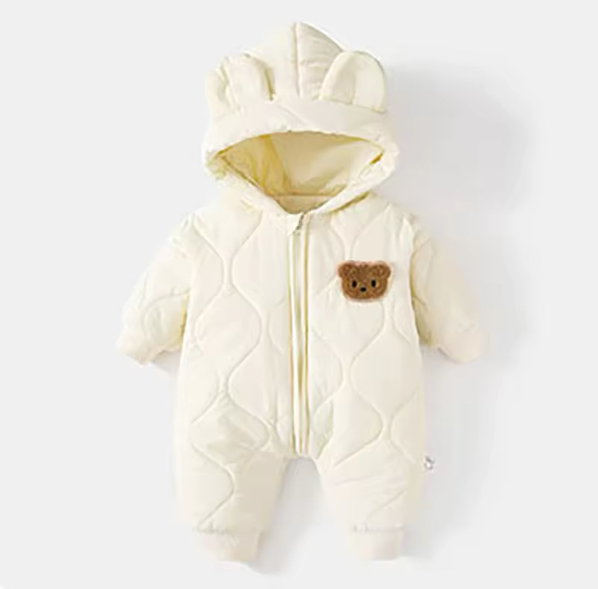 Quilted Teddy Bear Romper