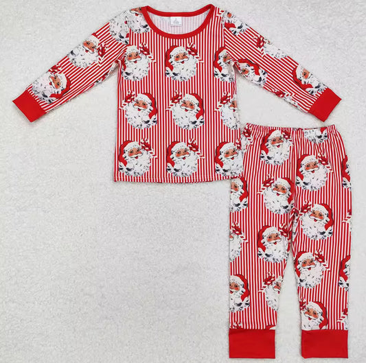 Stripe Santa pjs
