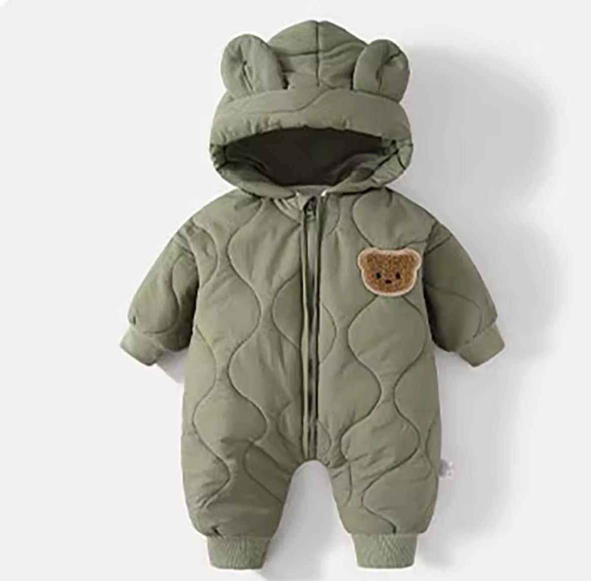 Quilted Teddy Bear Romper