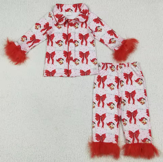 Fluffy Red Bow PJ