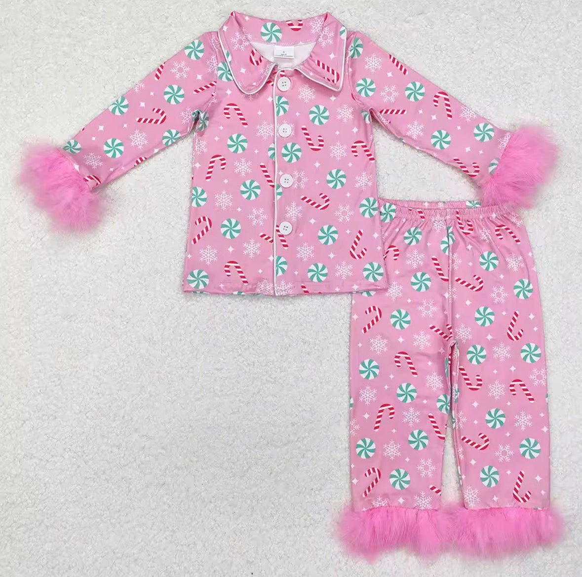 Candy cane Pyjamas Adult + Child