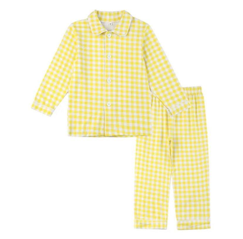 Button Up Gingham Pjs