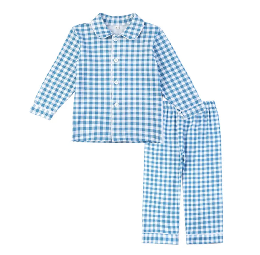 Button Up Gingham Pjs