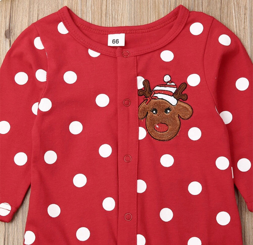 Spotty Reindeer Romper