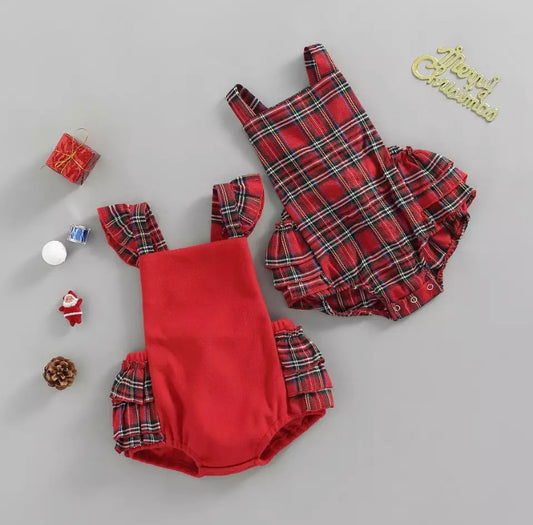 Tartan Romper - 2 Colours
