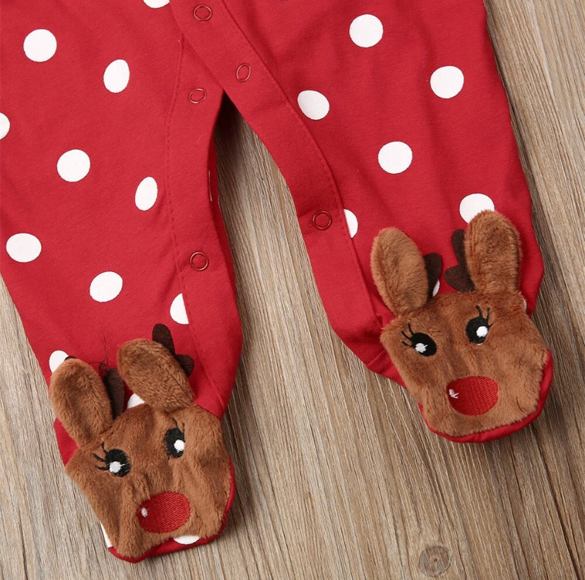 Spotty Reindeer Romper