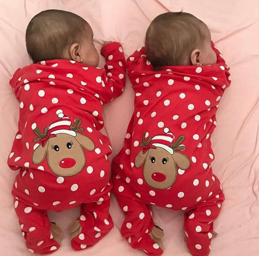 Spotty Reindeer Romper