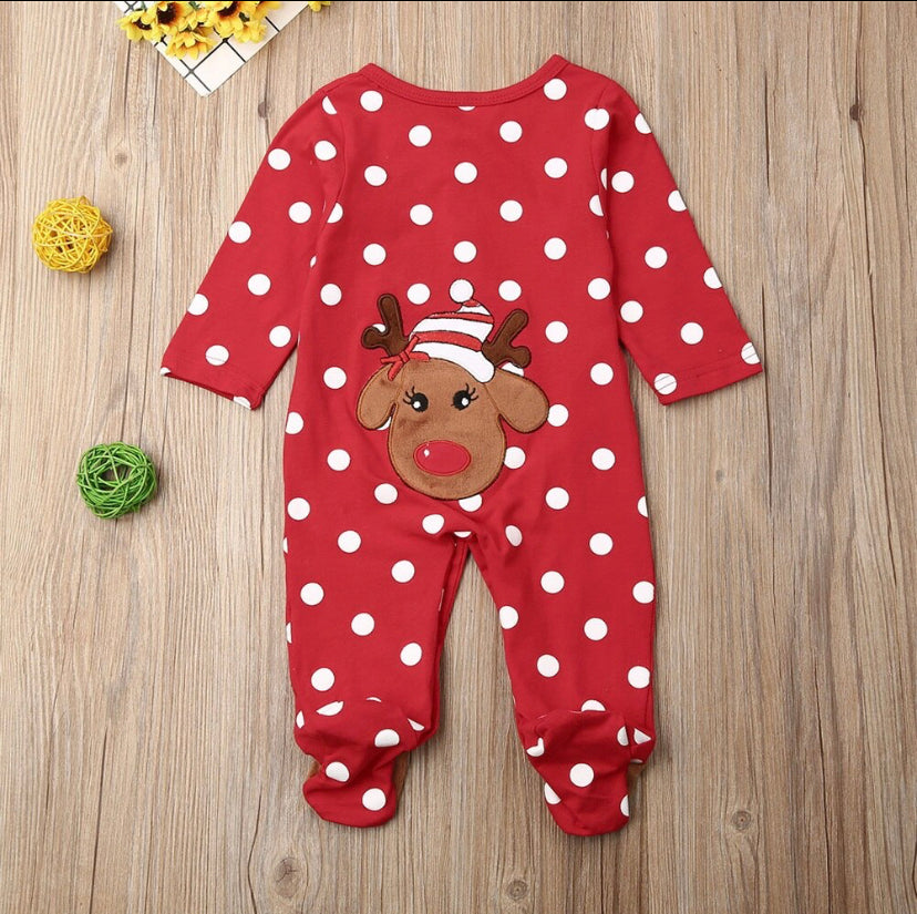 Spotty Reindeer Romper